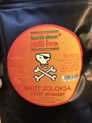 O picante usado nos nuclear tacos: Bhut Jolokia